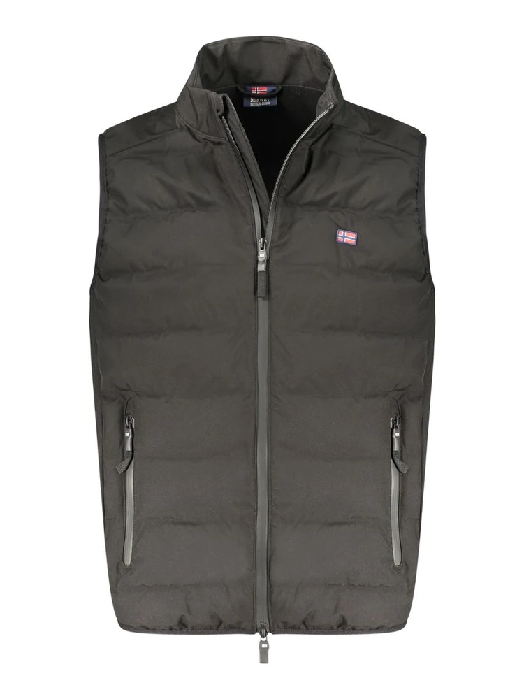 Black Polyester Men's Vest