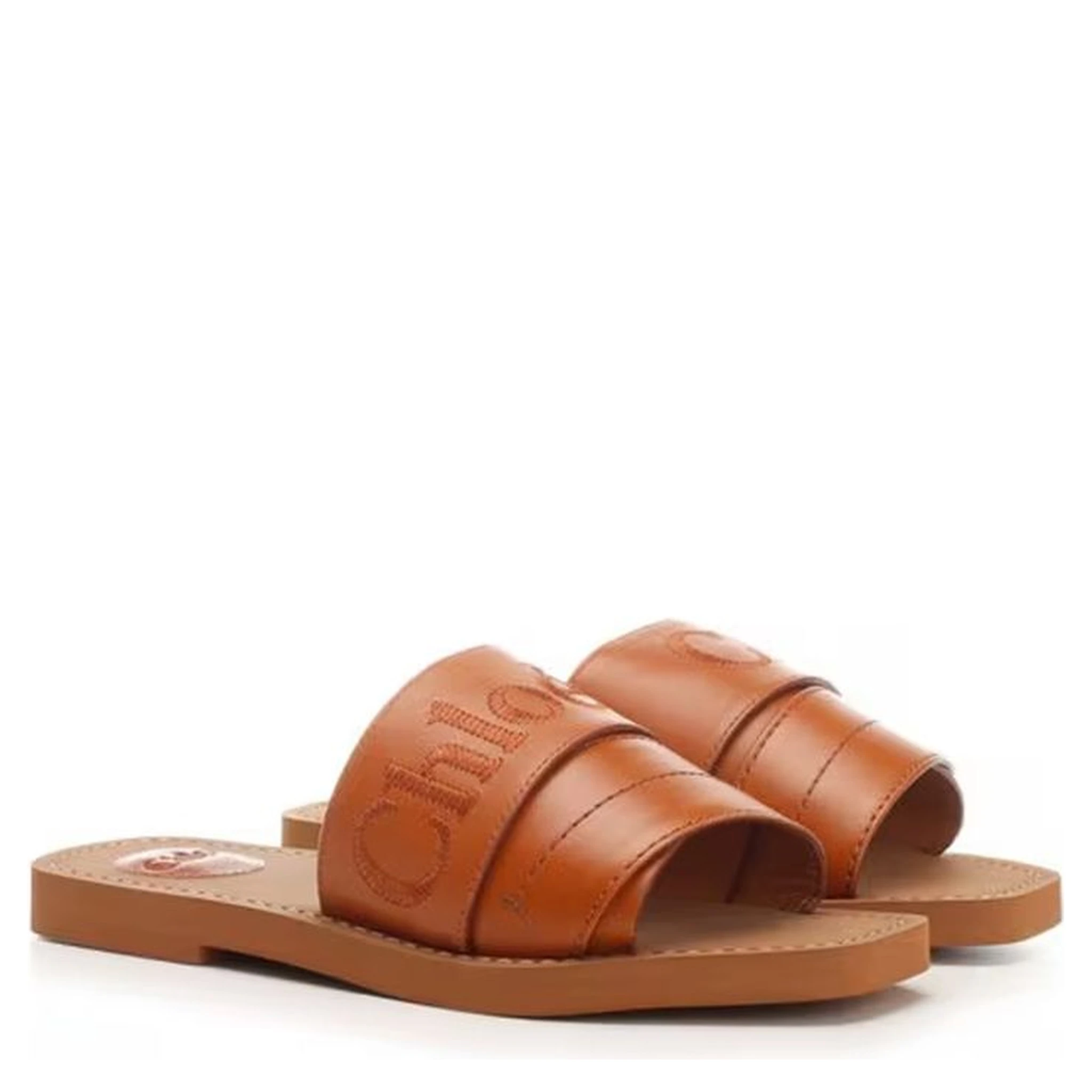 Brown Calfskin Sandals