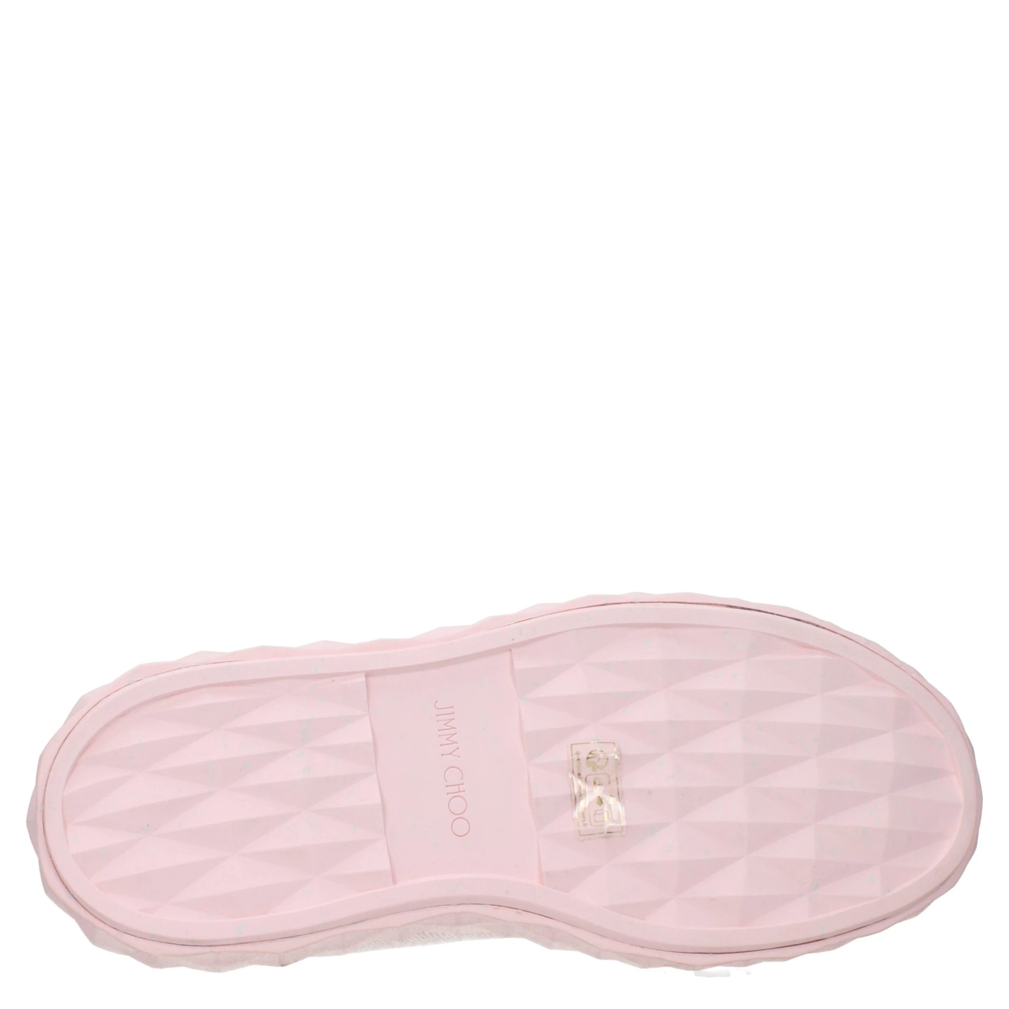 Pink Fabric Platform Sneakers