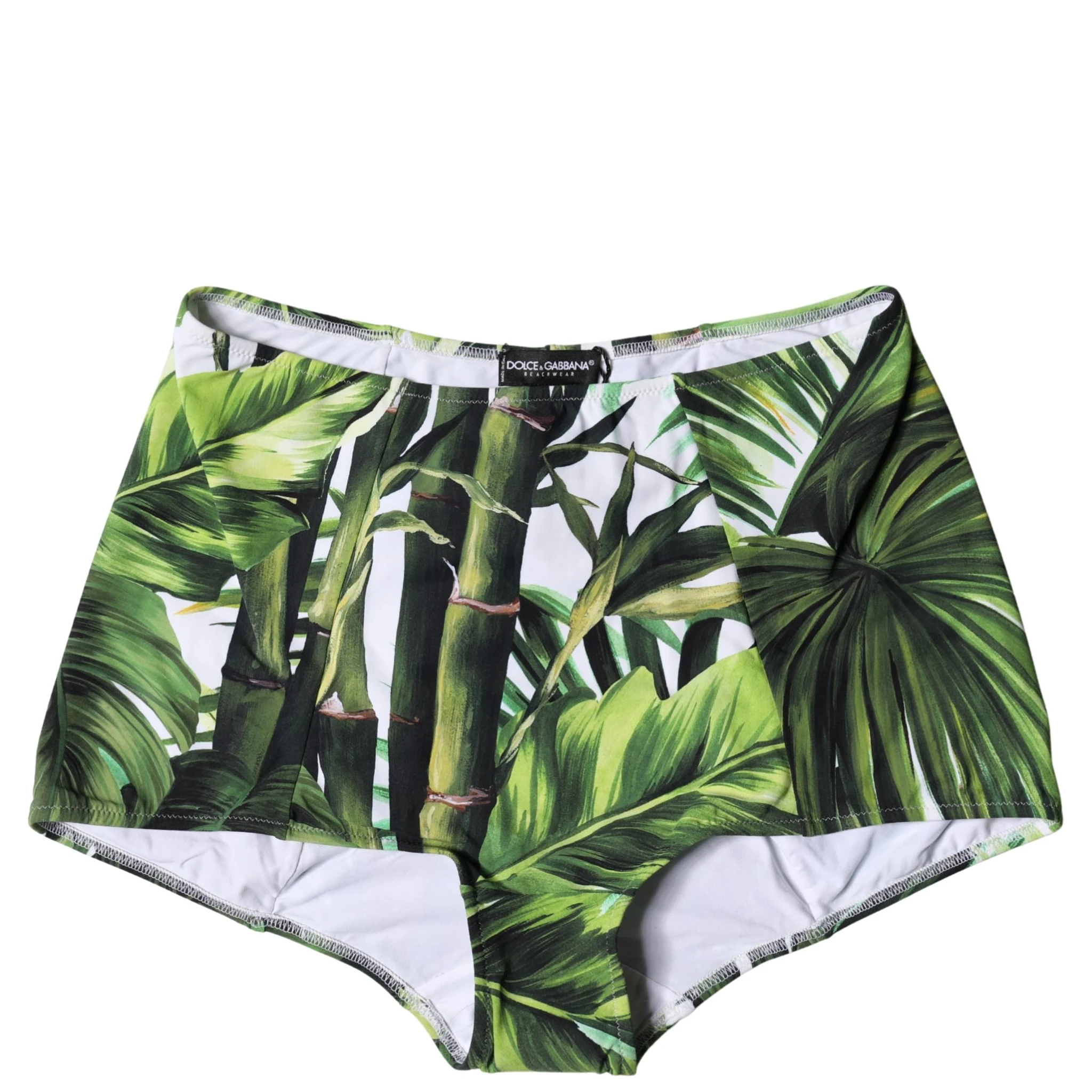 Green Leaf Print High-Waisted Girdle Underwear