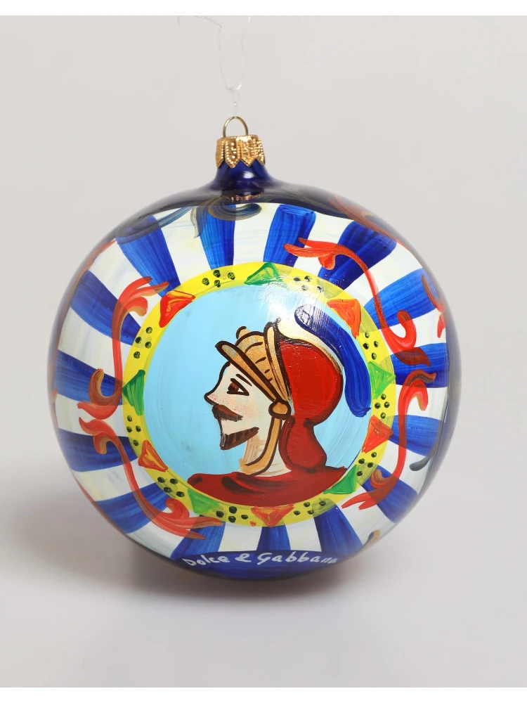 Multicolor Hand Painted Sicilian Ornament Christmas Ball alternative