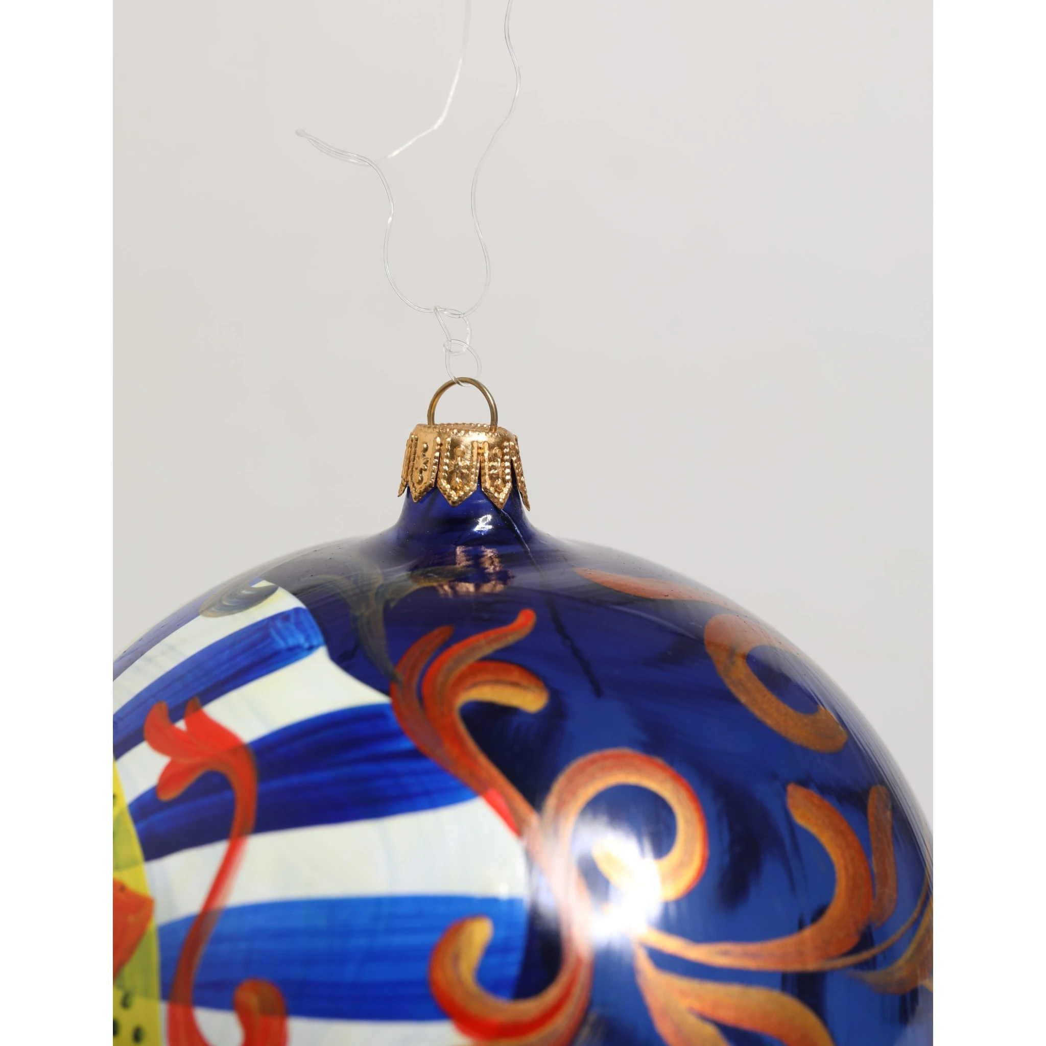 Multicolor Hand Painted Sicilian Ornament Christmas Ball