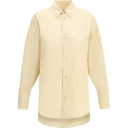 Beige Cotton Dress Shirt