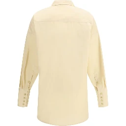 Beige Cotton Dress Shirt