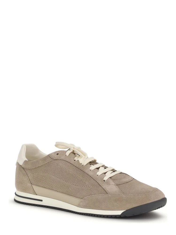Beige Calf Leather Bos Taurus Low Top Sneakers alternative