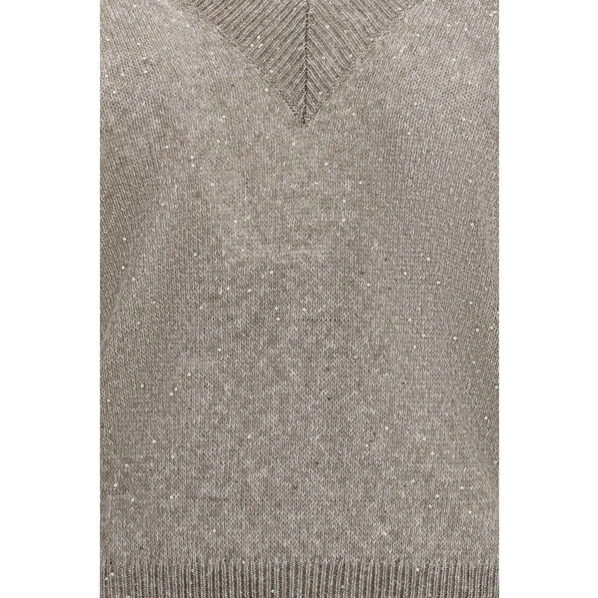Brown Linen Sweatshirt