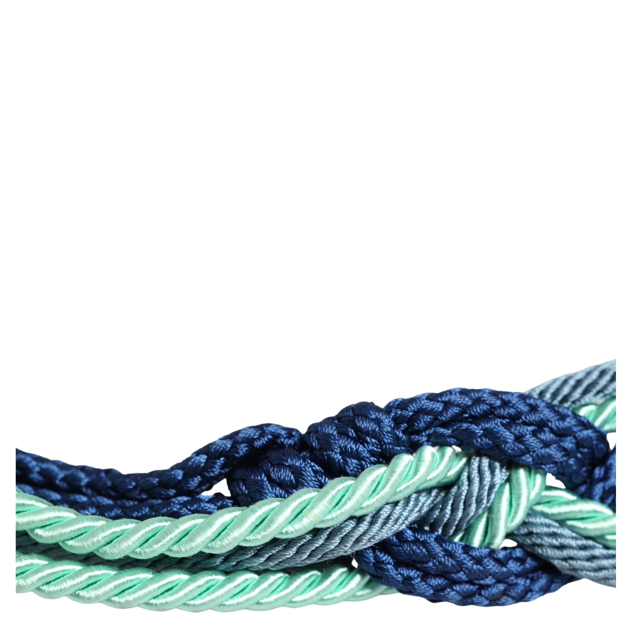 Multicolor Twisted Rope Chain Buckle Waist Belt