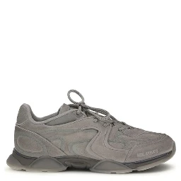 Gray Calf Leather Bos Taurus Chunky Sneakers