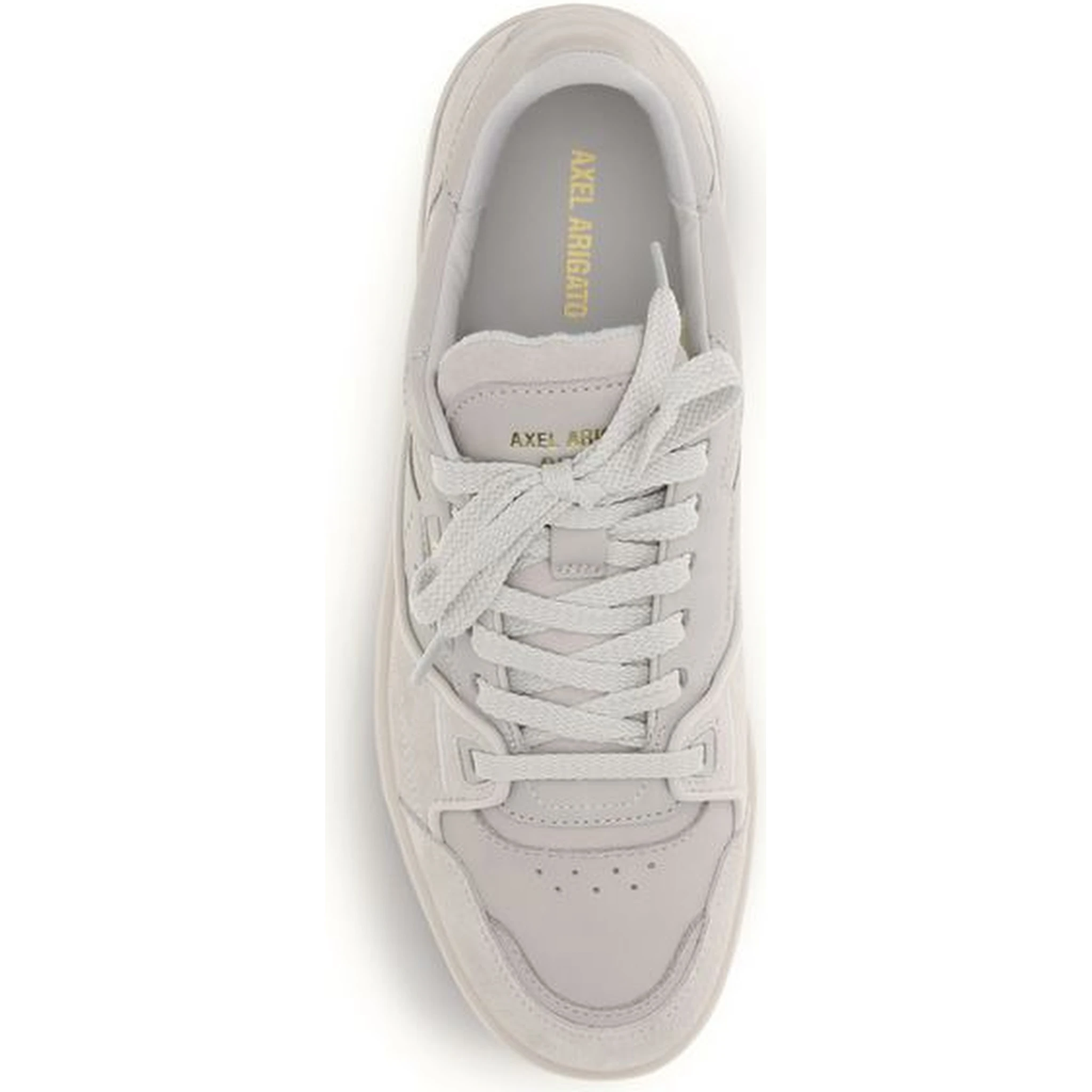 Gray Calf Leather Bos Taurus Low Top Sneakers