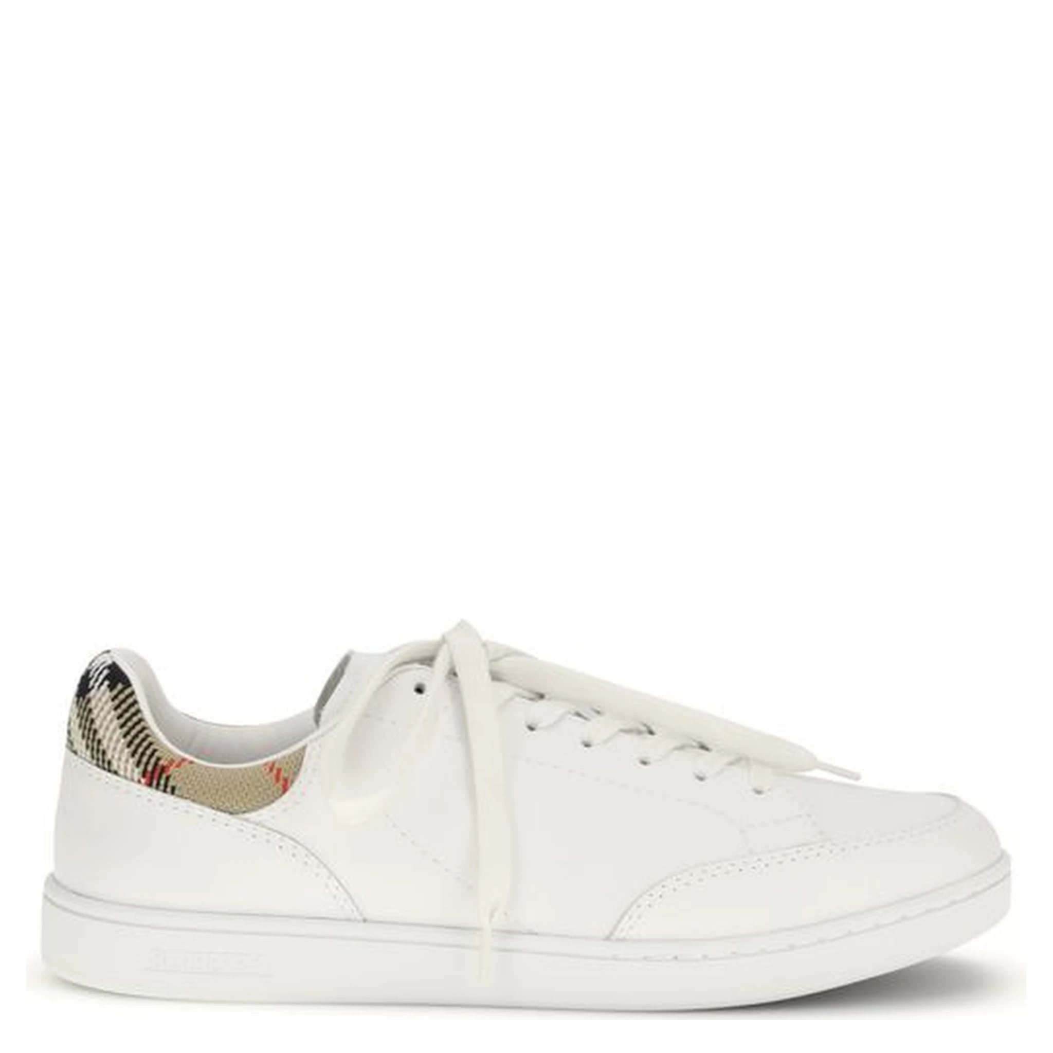 White Calf Leather Bos Taurus Low Top Sneakers