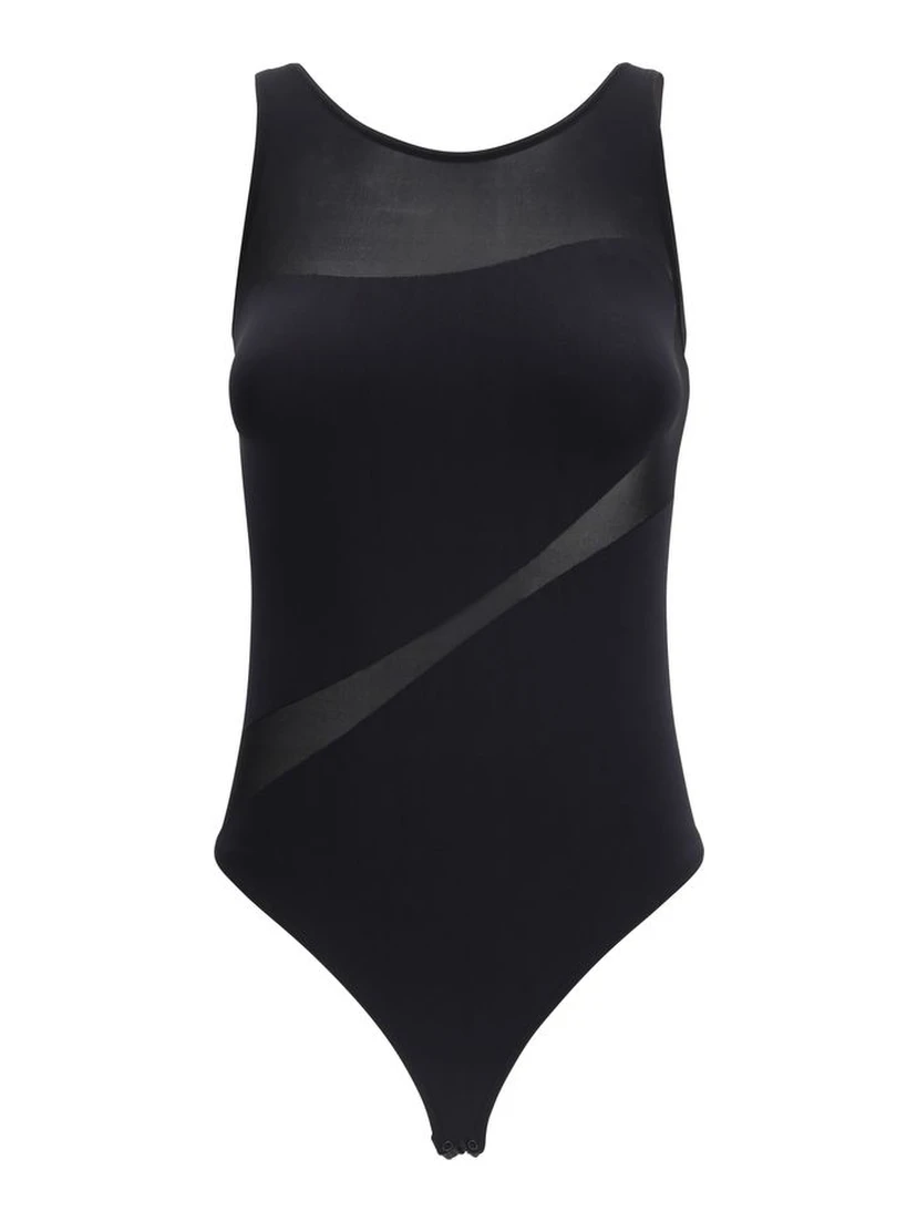 Black Polyamide Bodysuit