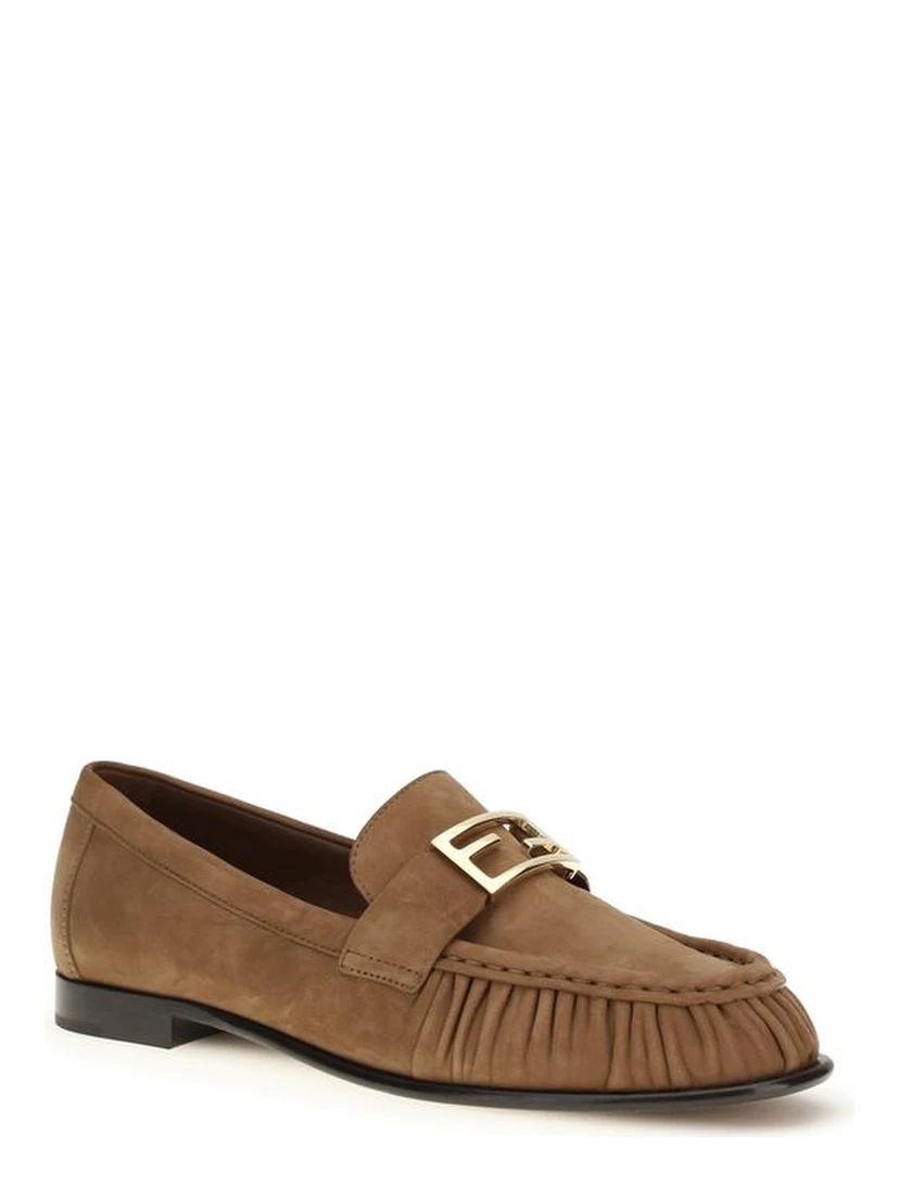 Brown Calf Leather Bos Taurus Slip-On Loafers