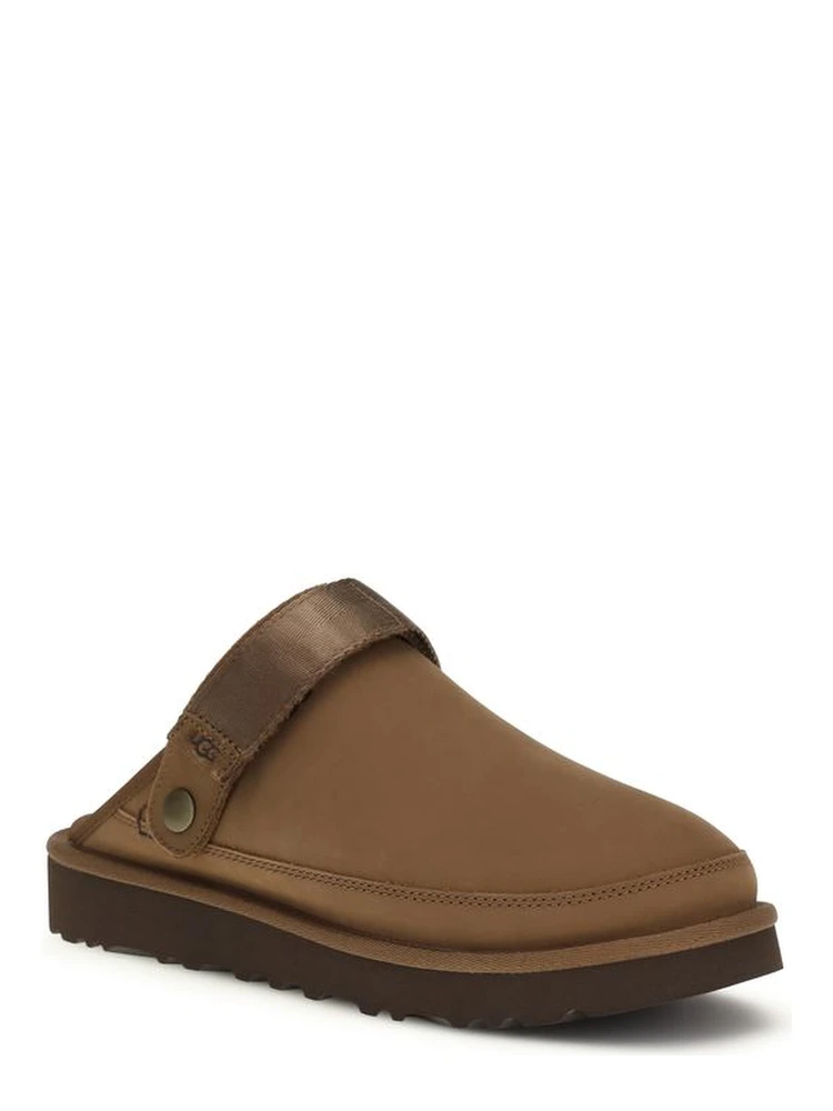 Brown Calf Leather Bos Taurus Mules alternative