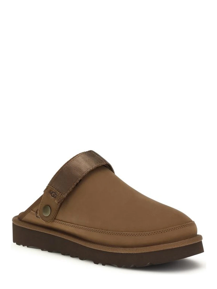 Brown Calf Leather Bos Taurus Mules