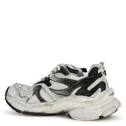 Gray Polyethylene Athletic Sneakers