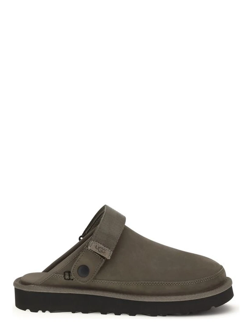 Brown Calf Leather Bos Taurus Mules