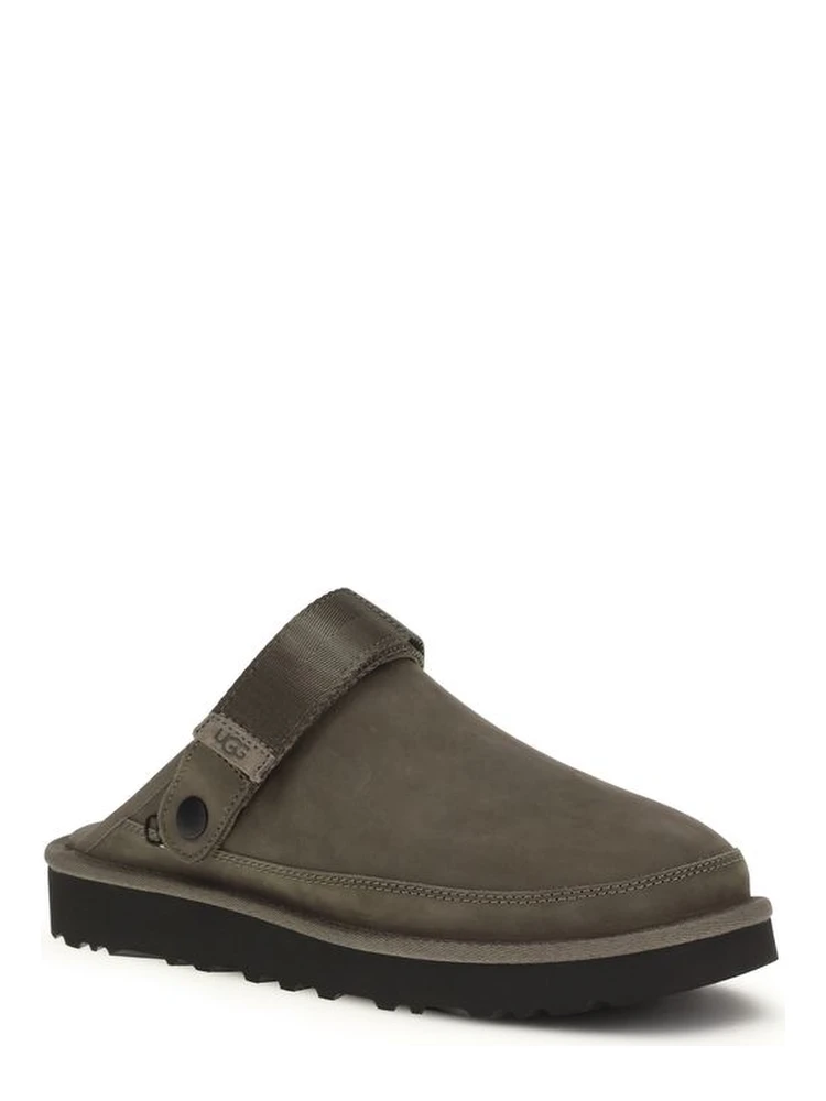 Brown Calf Leather Bos Taurus Mules alternative