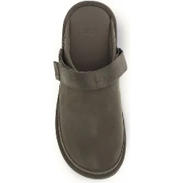 Brown Calf Leather Bos Taurus Mules