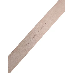 Metallic Beige Leather Silver Metal Buckle Belt