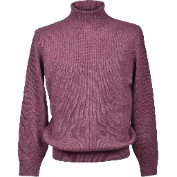 Purple Cashmere Turtleneck