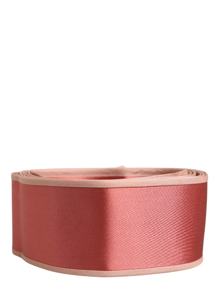 Pink Silk Satin Waist Women Cintura Belt alternative