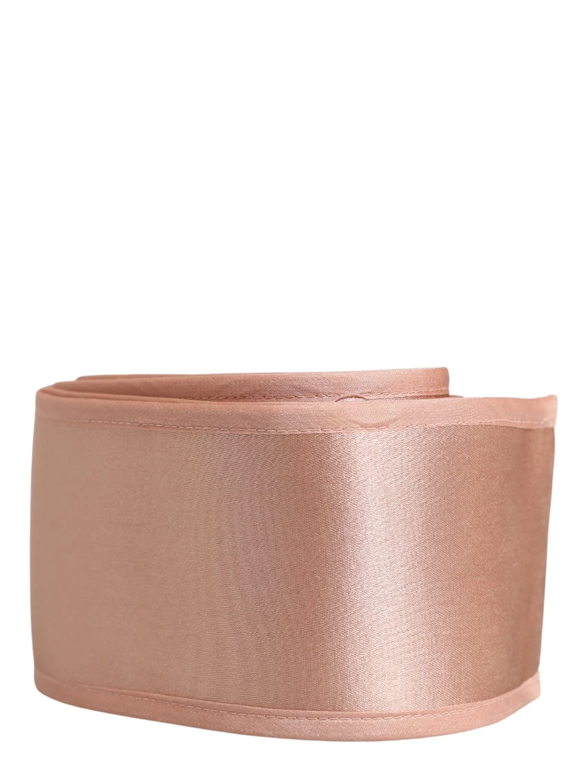 Light Pink Silk Satin Waist Women Cintura Belt