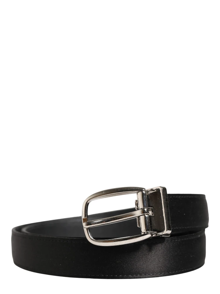Men Black Classic Leather Metal Buckle Belt alternative