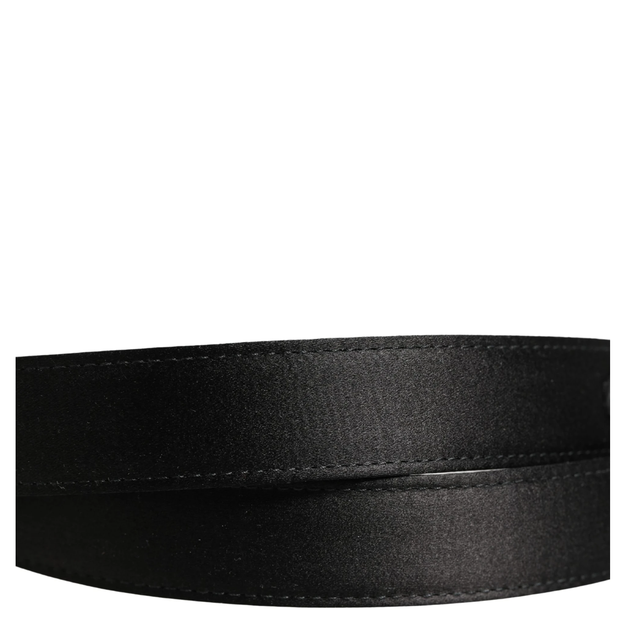 Men Black Classic Leather Metal Buckle Belt