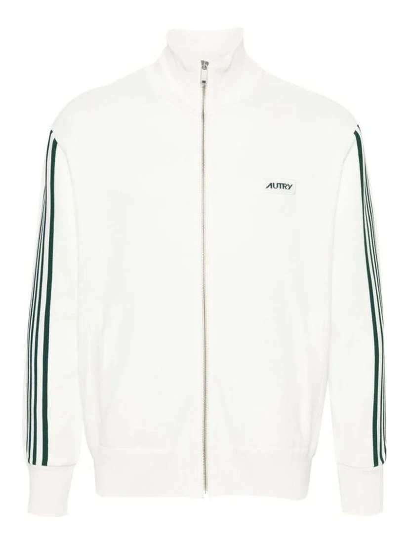 White Nylon Sweatshirt