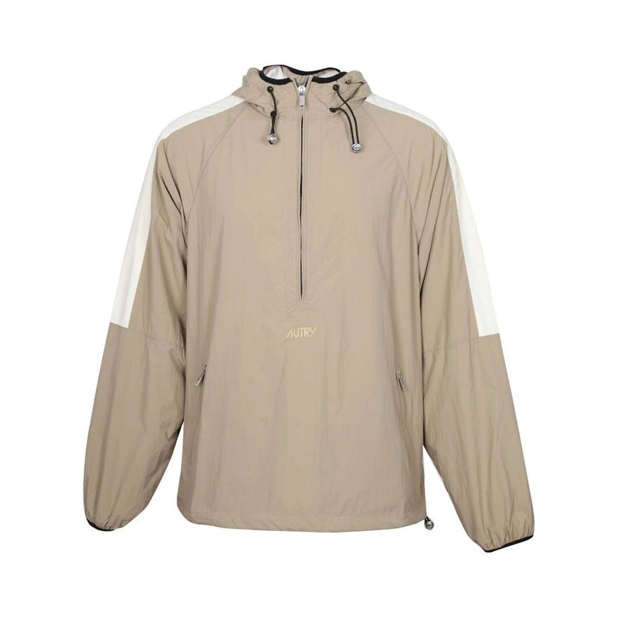 Beige Nylon Shell Jacket