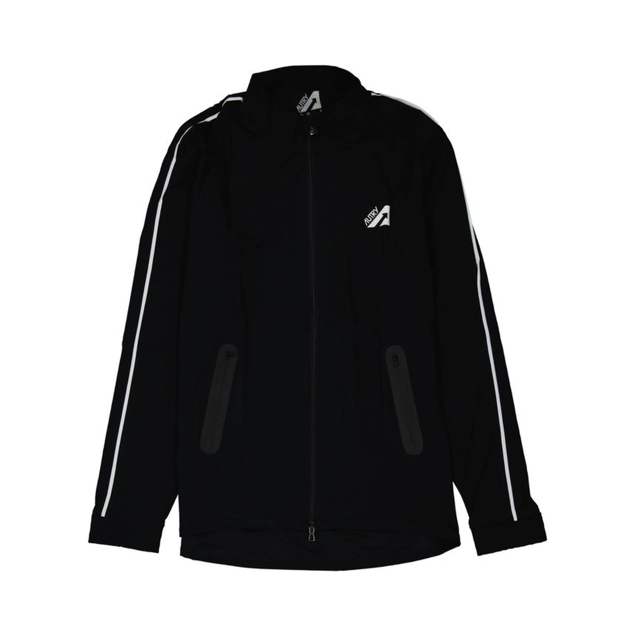 Black Elastane Shell Jacket