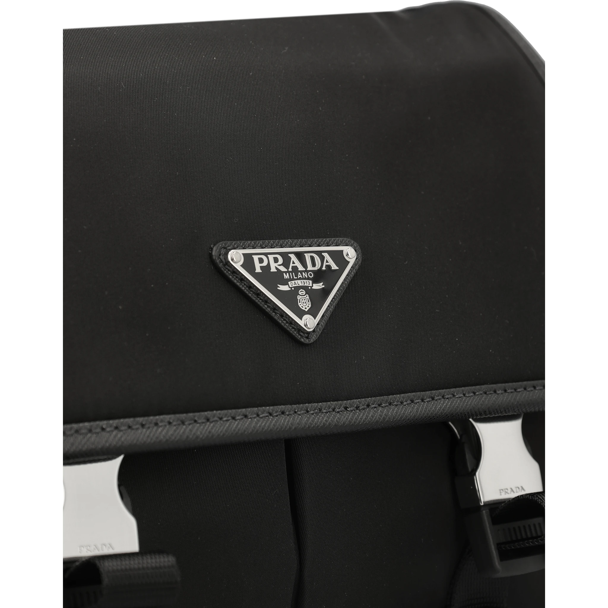 Re-Nylon and Saffiano leather shoulder bag