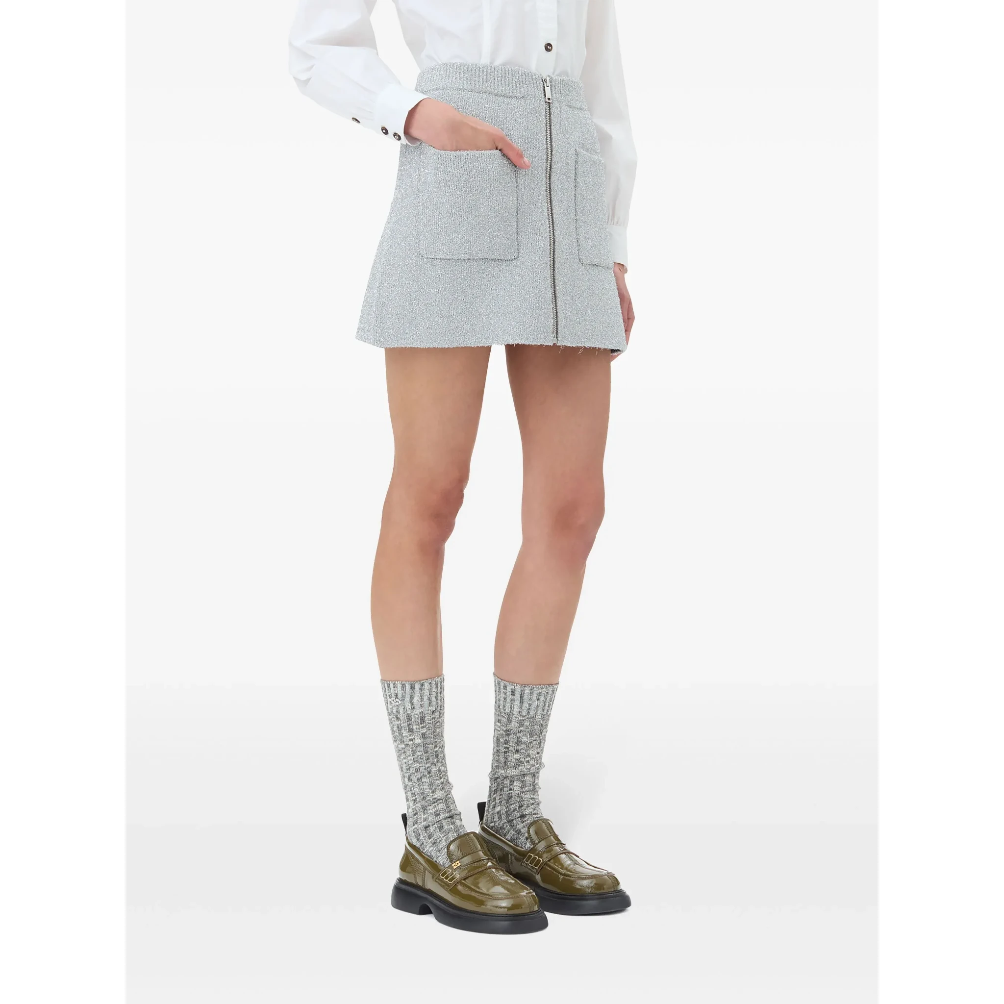 GANNI Skirts Silver