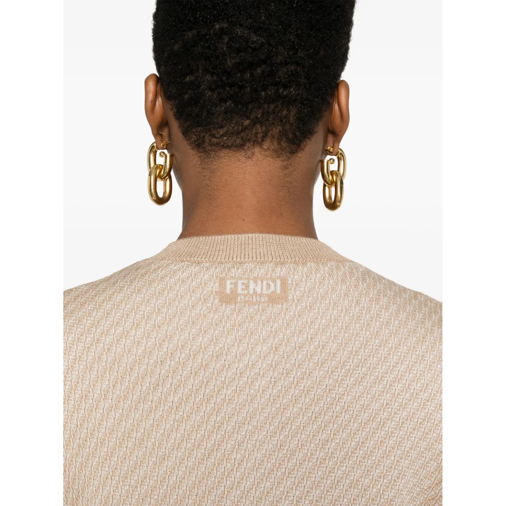 Fendi Sweaters Beige