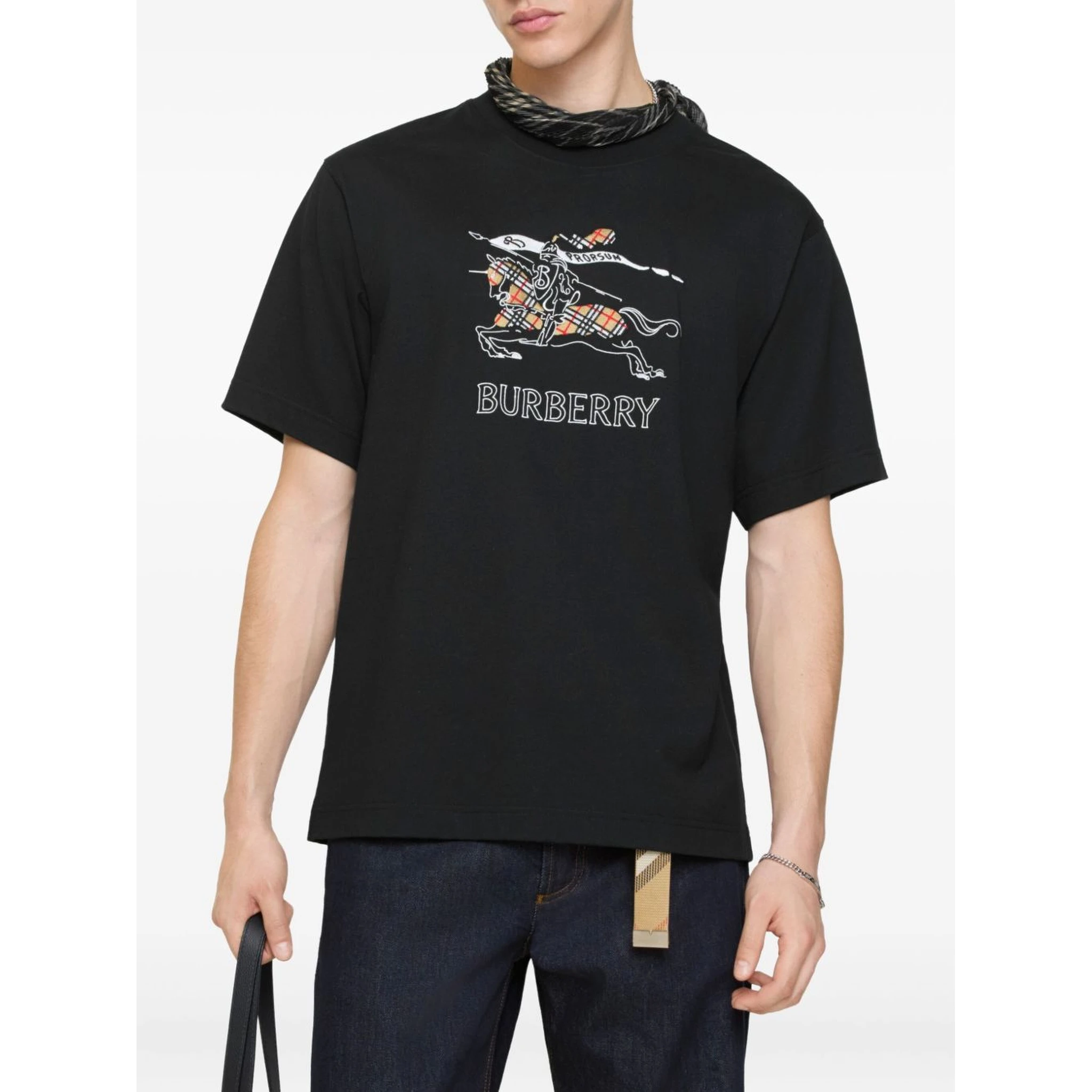Burberry T-shirts and Polos Black
