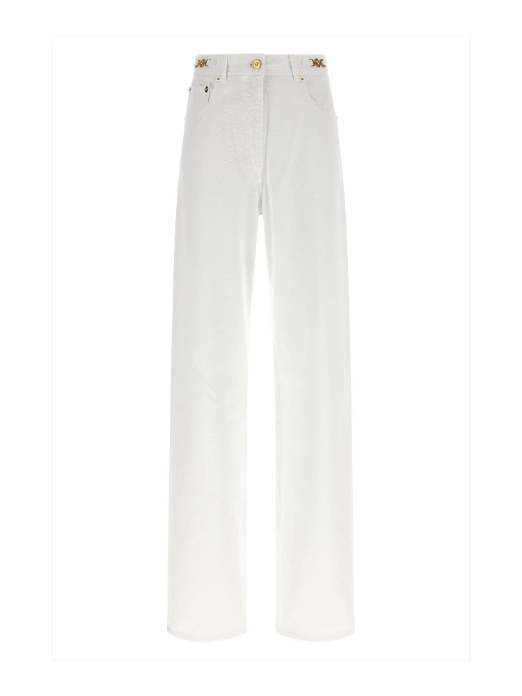 White cotton jeans