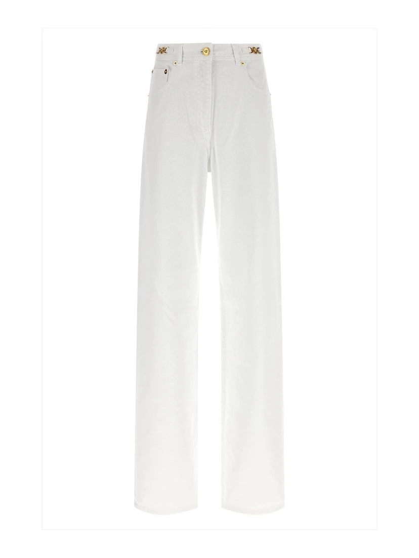 White cotton jeans