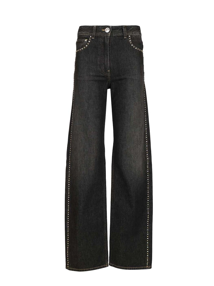 Jeans with studs