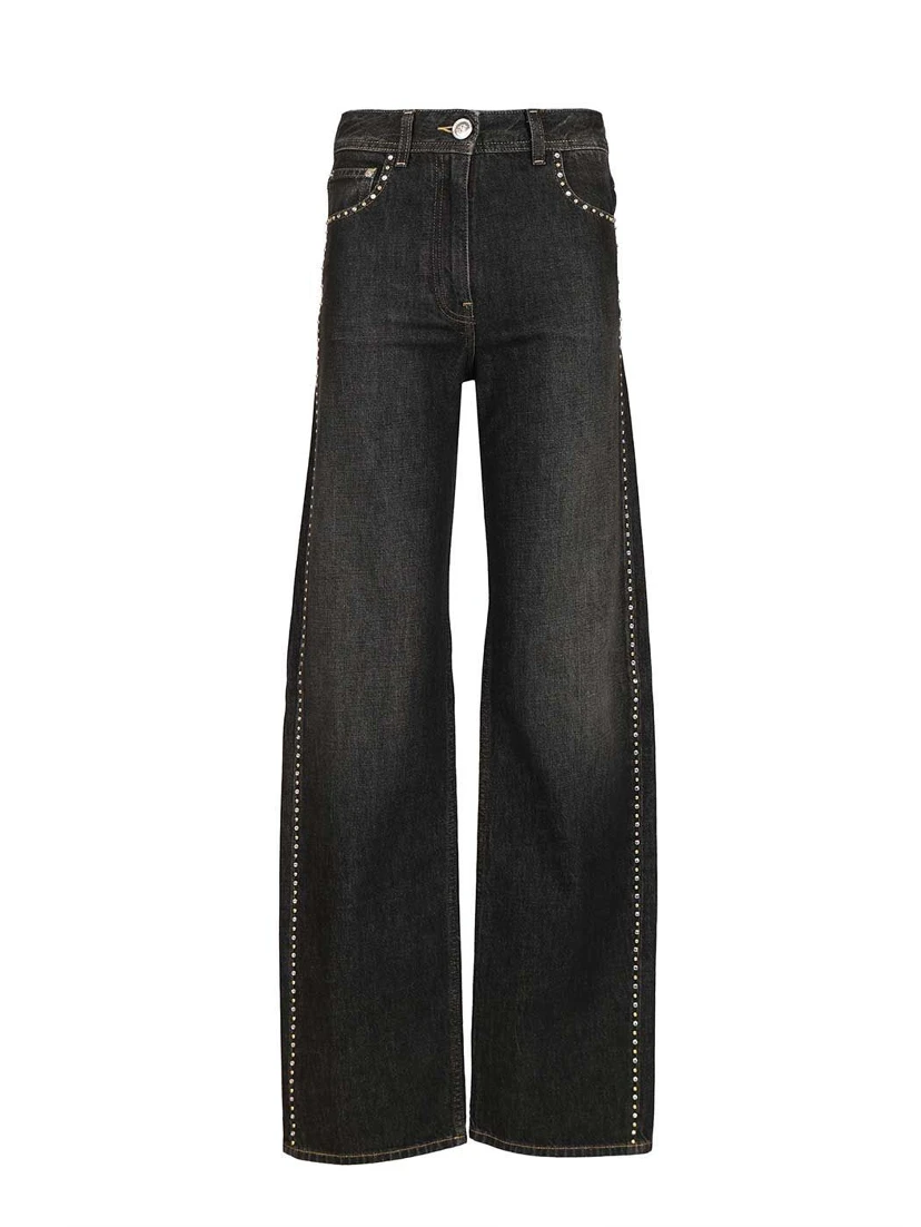 Jeans with studs