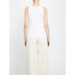 Ribbed tank top with DG