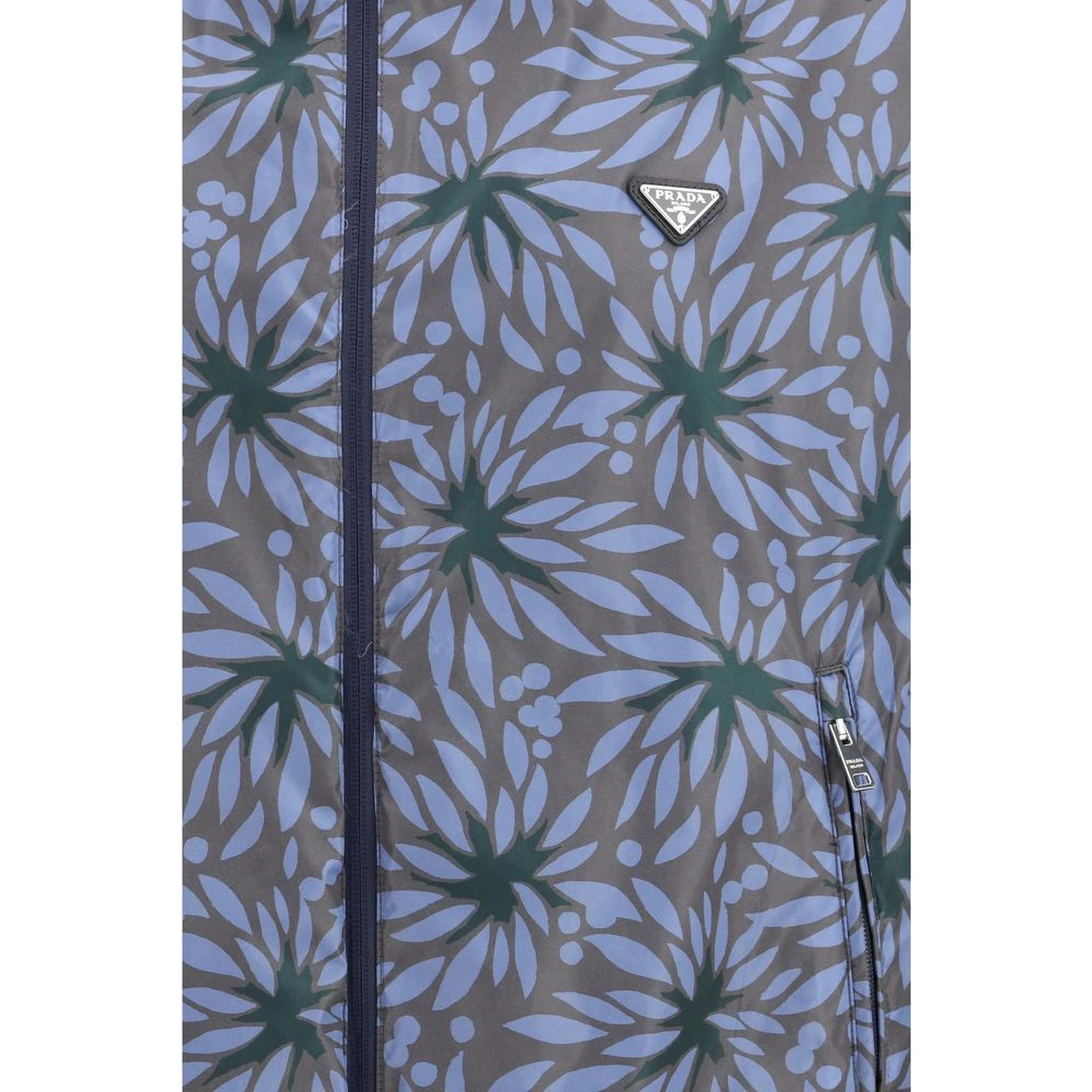 Blue Recycled Polyamide Shell Jacket