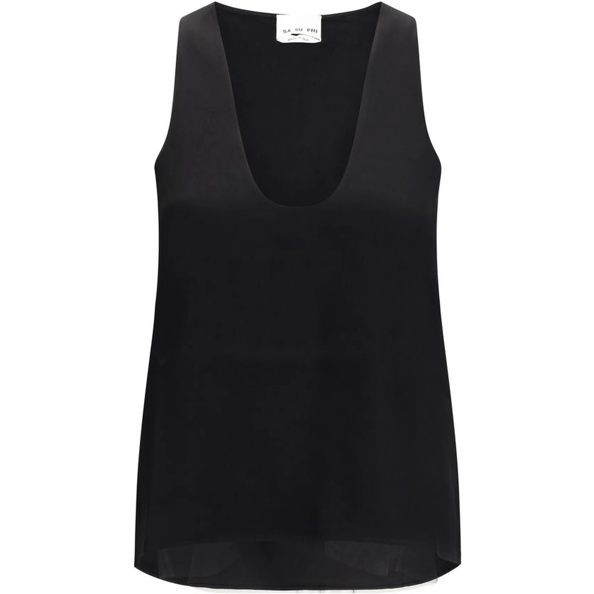 Black Silk Top