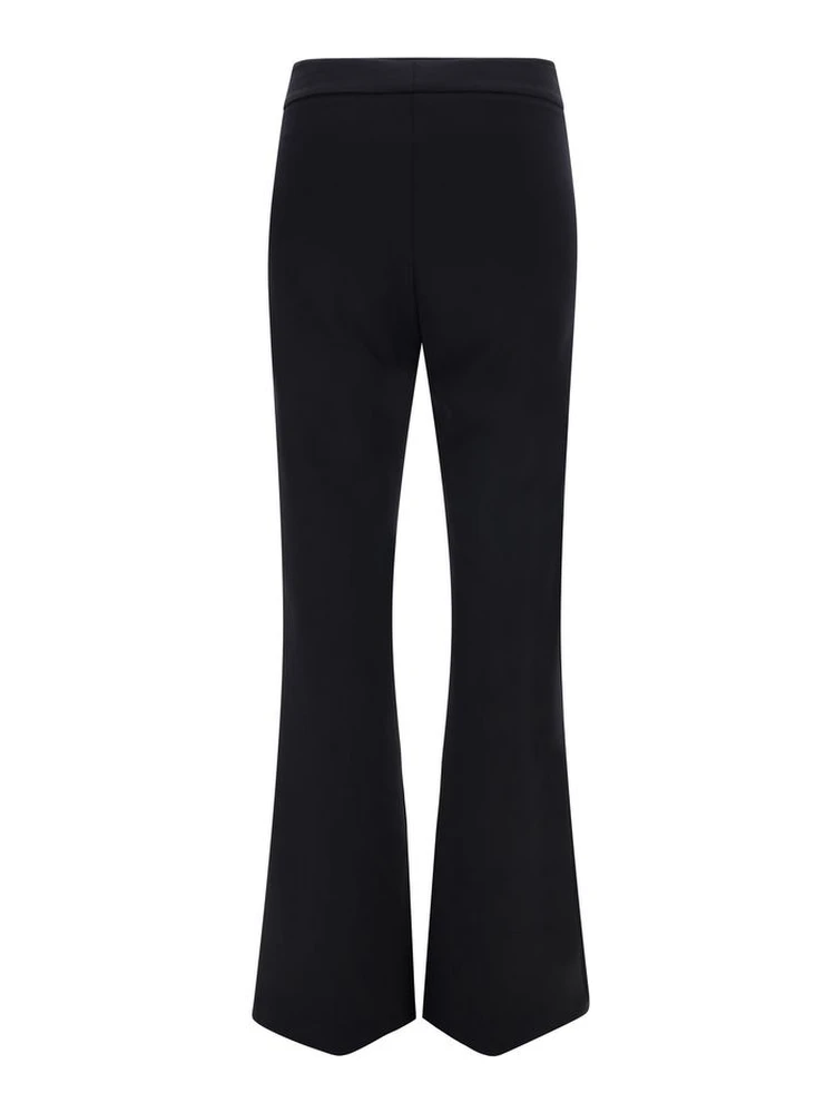 Black Elastane Flared Pants alternative