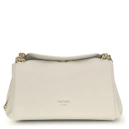 White Calf Leather Bos Taurus Shoulder Bag