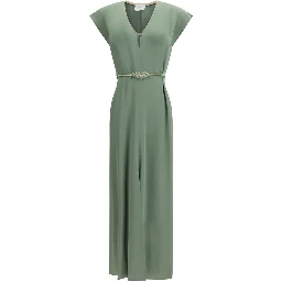 Bicolor Viscose Casual Dress
