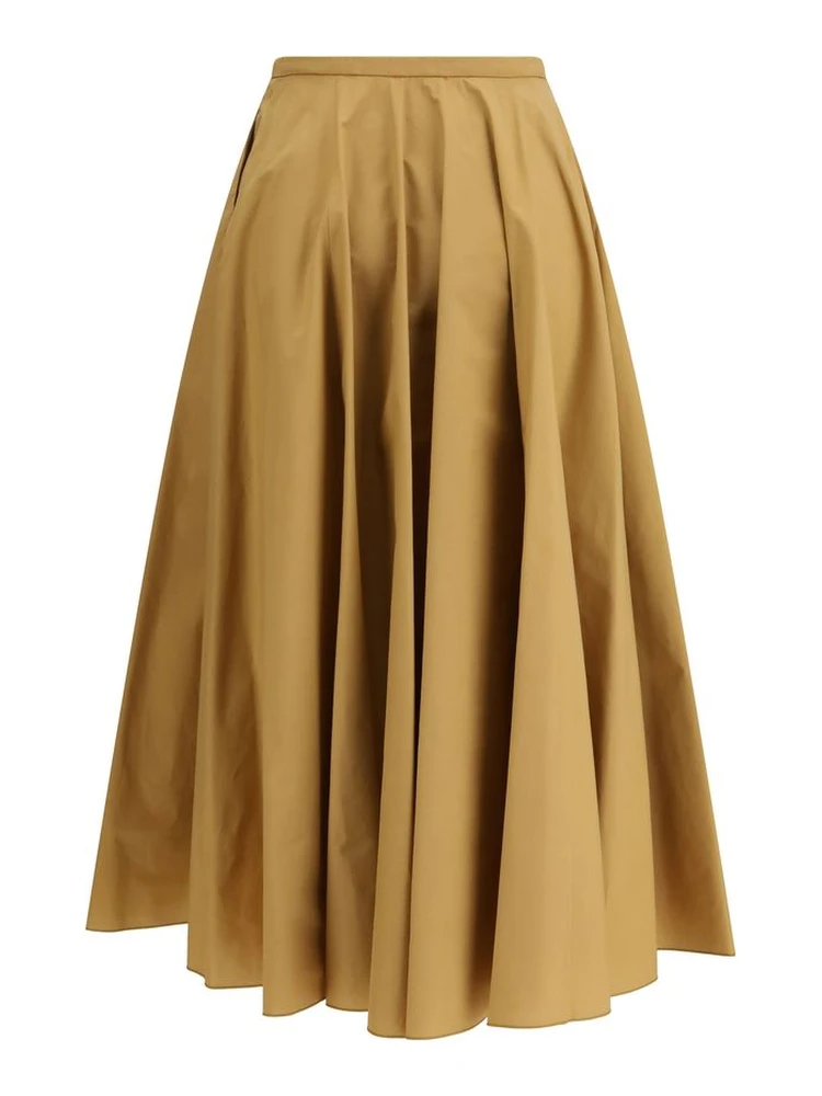 Beige Cotton Long Skirt alternative