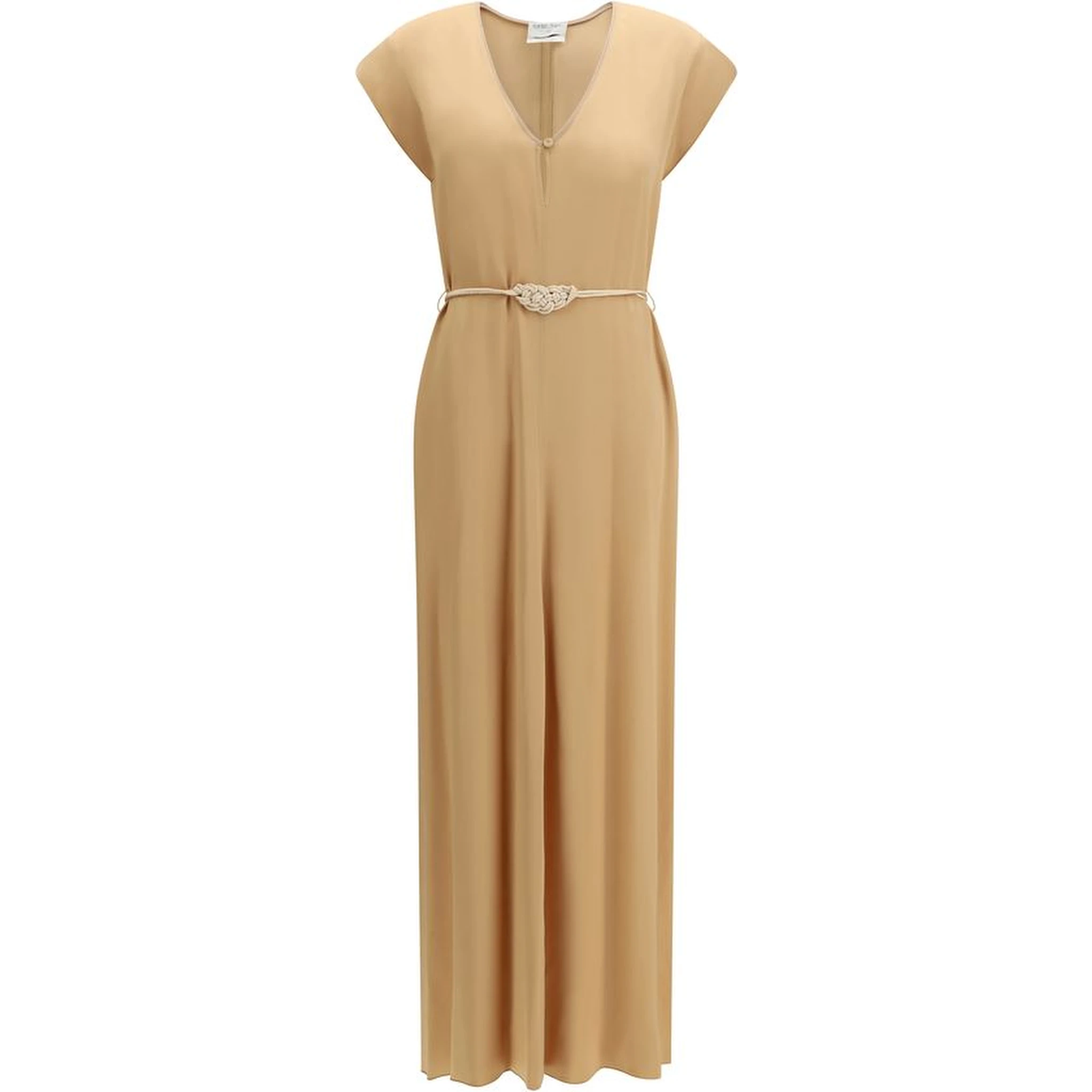 Orange Viscose Casual Dress