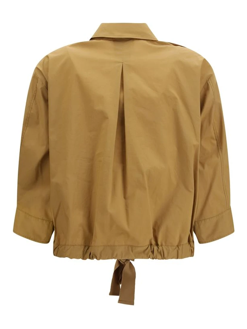 Bicolor Cotton Shortsleeve Shirt