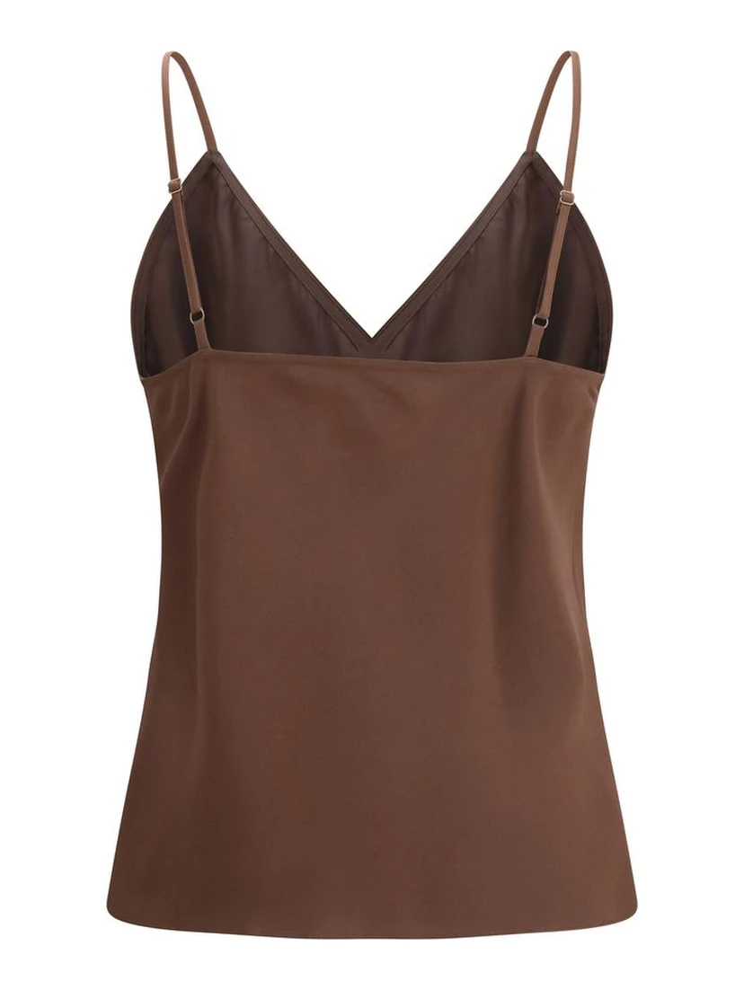Brown Acetate Top