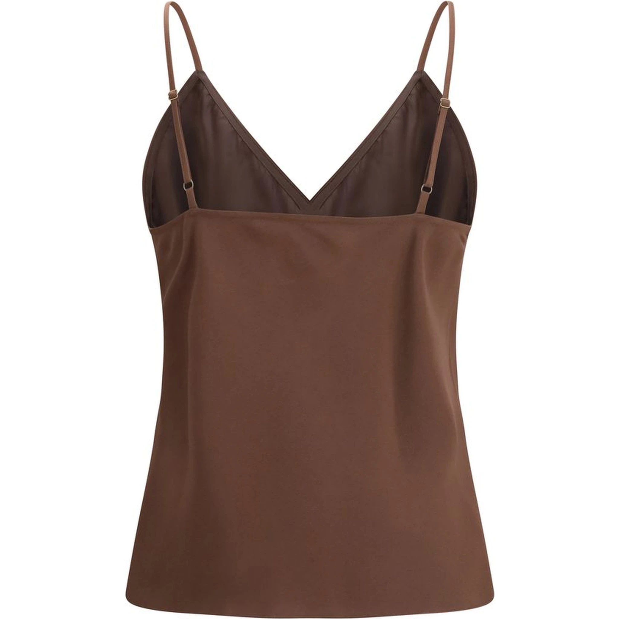 Brown Acetate Top